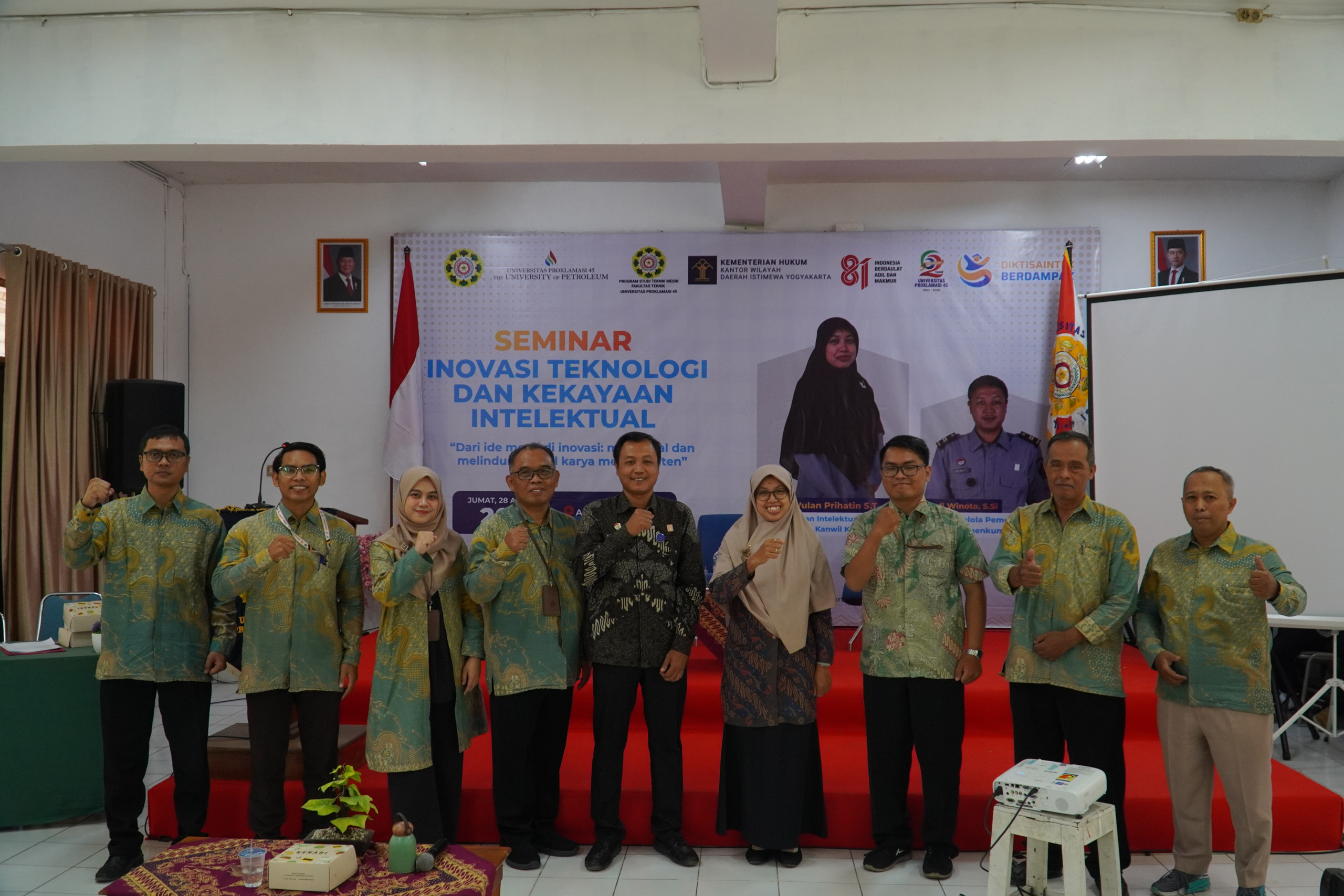 Universitas Proklamasi 45 Gelar Seminar Inovasi Teknologi dan Kekayaan Intelektual Bersama Kanwil Kementerian Hukum DIY